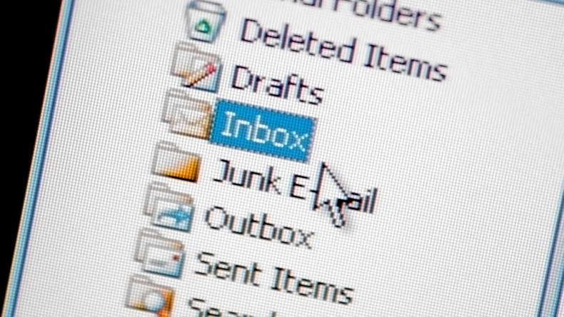 Email inbox and mouse cursor (Alamy)