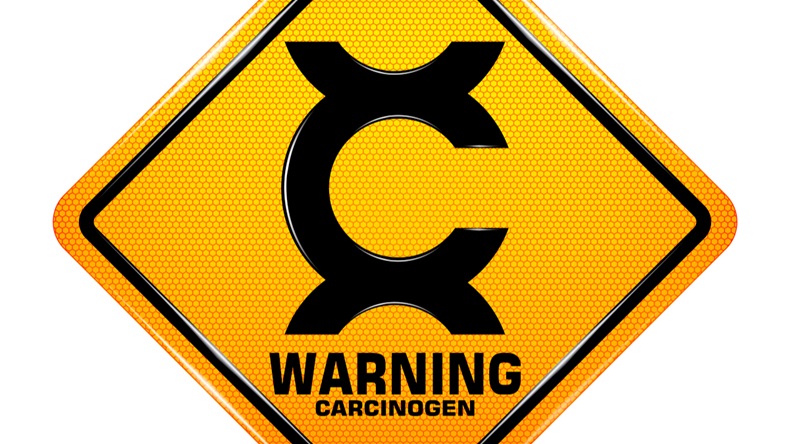 International Carcinogen Hazard Symbol,Yellow warning Dangerous icon isolated on white background, Attracting attention, Compulsory, Control, practice, Security first sign, Vector, EPS10