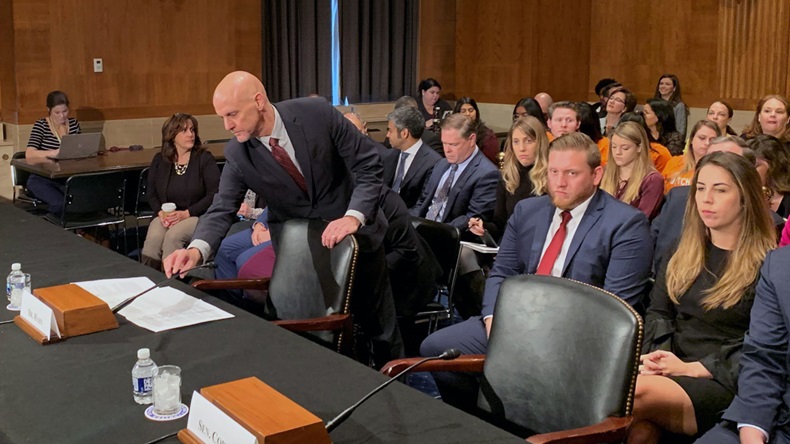 Stephen Hahn, President Trump’s nominee for commissioner of the FDA, at his Senate confirmation hearing today 