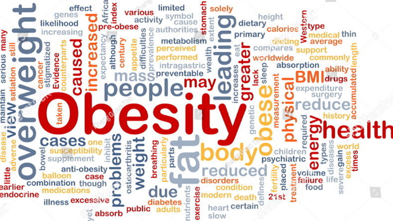 Background concept wordcloud illustration of obesity fat overweight