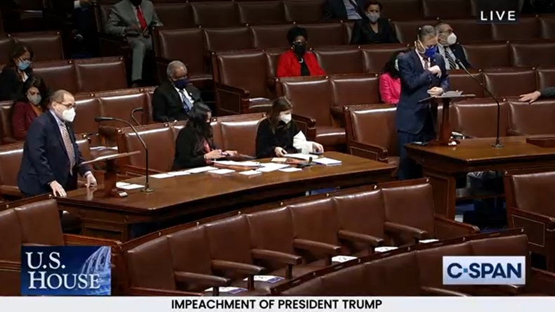 House of Representatives debate second impeachment of Donald Trump