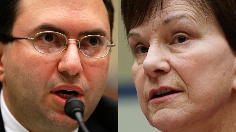 Janet Woodcock and Joshua Sharfstein are the leading contenders for FDA commissioner. (Credit: Alex Wong/Getty Images; Mark Wilson/Getty Images)