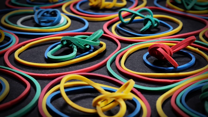 rubber bands (Alamy)