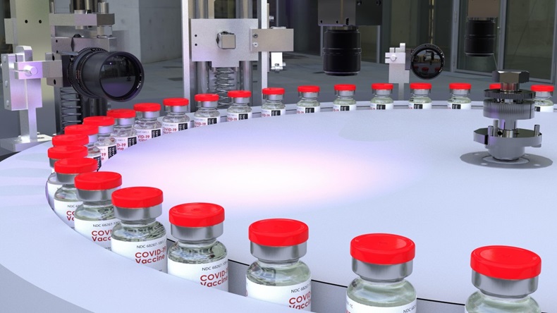 Inspection and control of vaccines on the production line