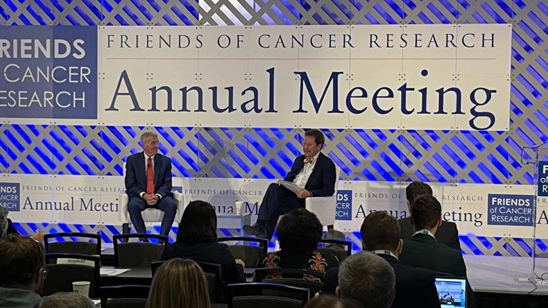 Richard Pazdur and Robert Califf at the Friends of Cancer Research Annual Meeting