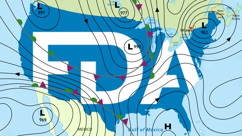 FDA weather map
