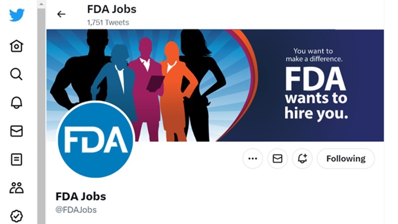 FDA Jobs twitter header screenshot