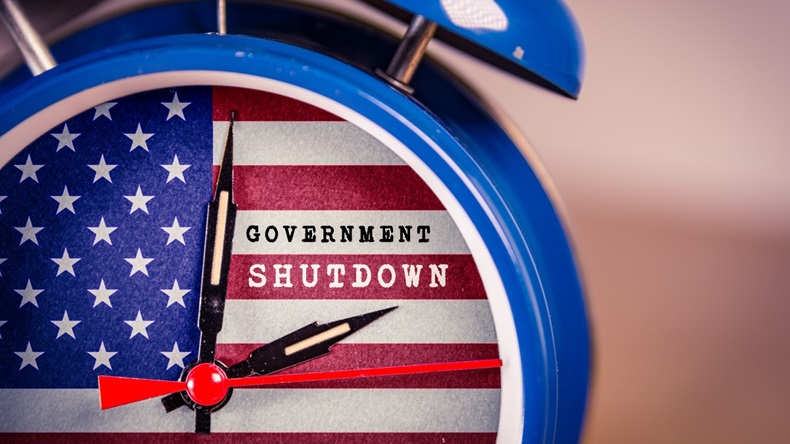 government shutdown clock