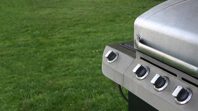 grill and grass